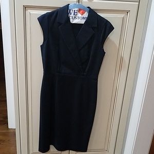Navy Ann Taylor cap sleeve dress